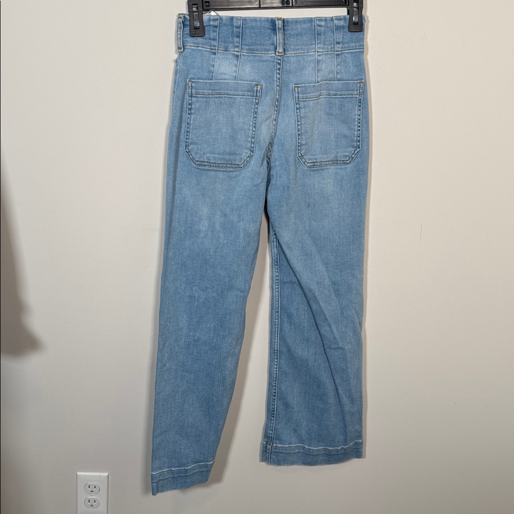 Maeve Colette Crop Wide Leg Jean in Light Wash - 28 - Picture 5 of 6